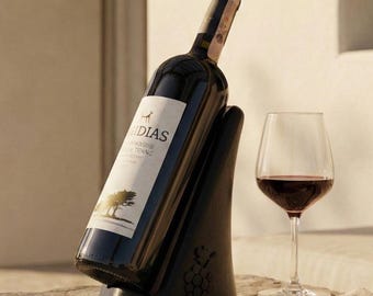 Single Bottle Wine Chiller Stand – Sculptural Freezer Ready Stainless Steel Wine Cooler