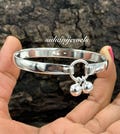 Handmade 925 Sterling Silver Bangle: Thick West Indian Boho Bracelet