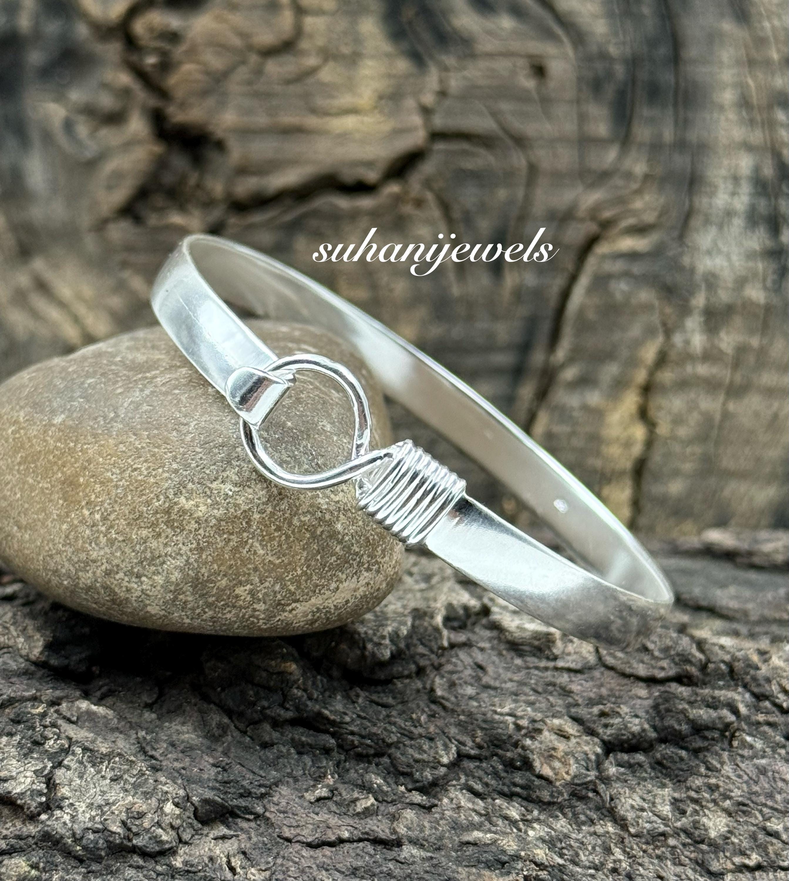Silver Hook Bracelet - Etsy
