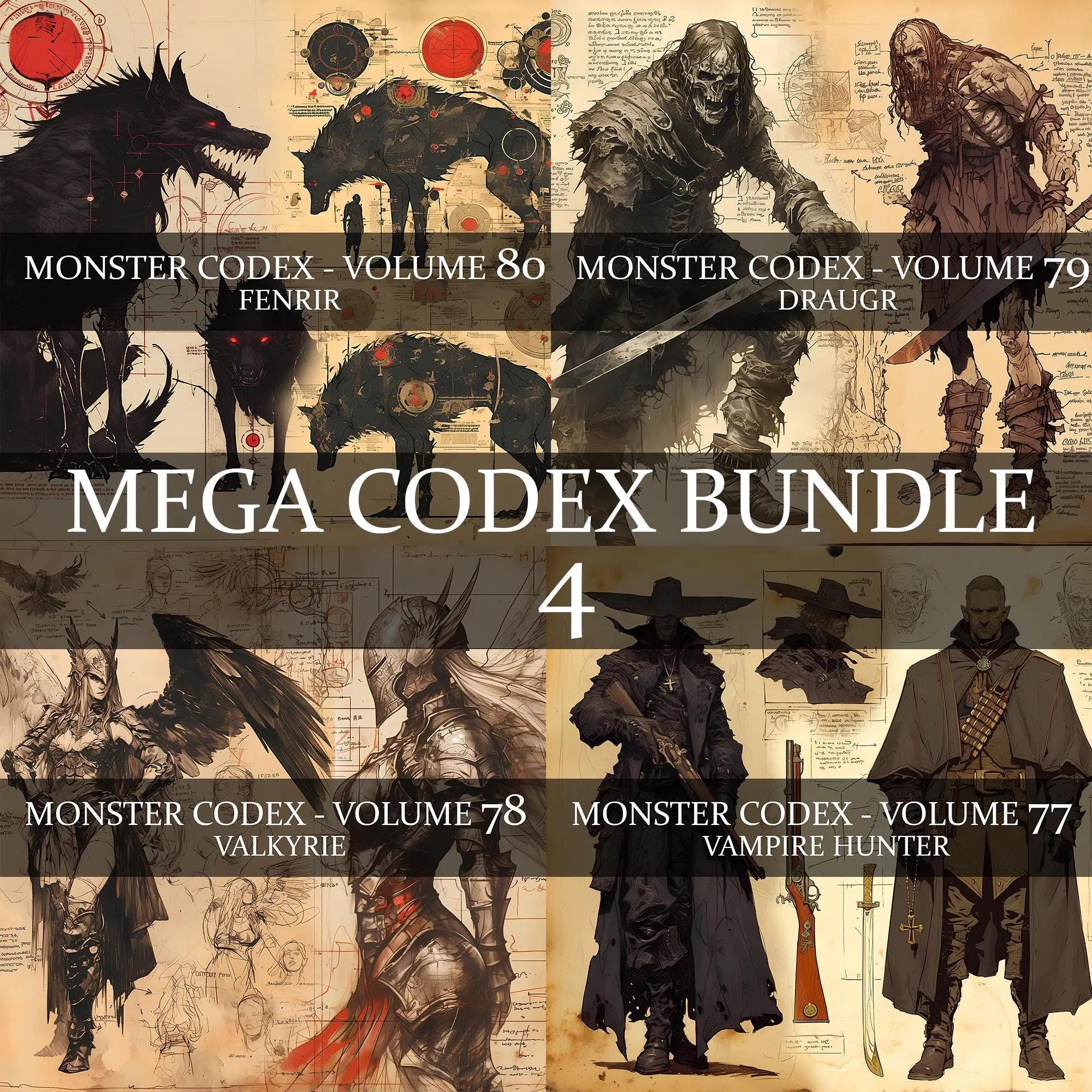 Ultimate Monster Codex Library | 1000+ Images | Lifetime Digital Access ...