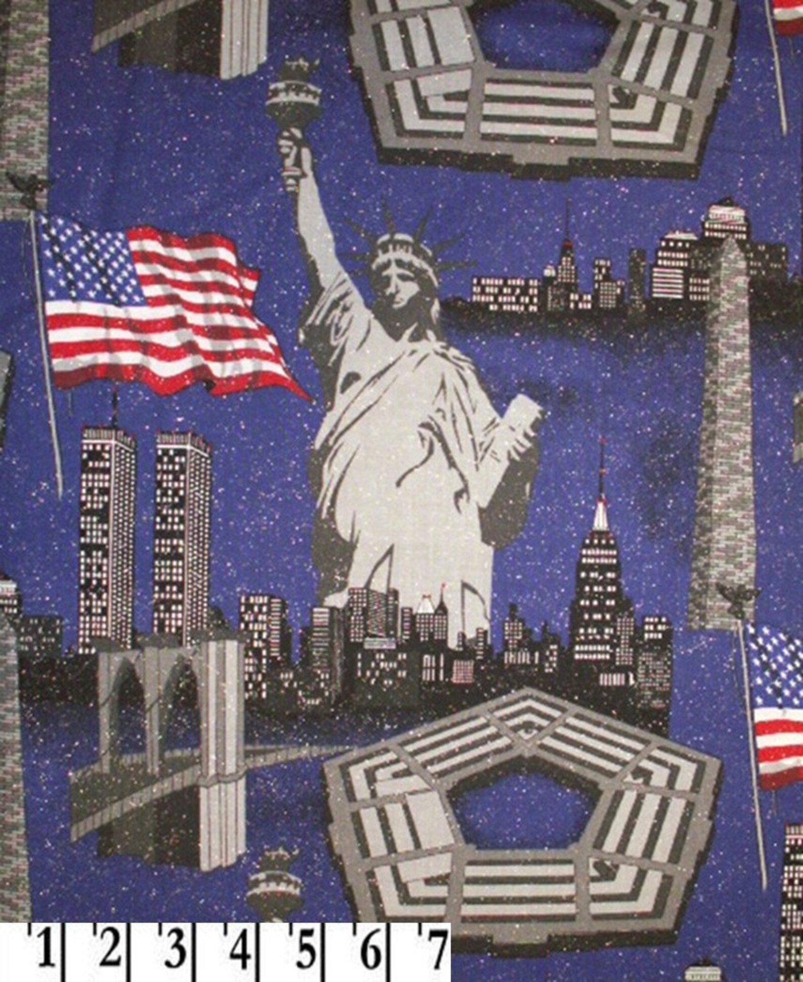 September 9 11 Twin Towers Fabric Pentagon Statue of Liberty | Etsy