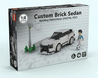 Custom Brick Sport Sedan bouwinstructies (digitale pdf)