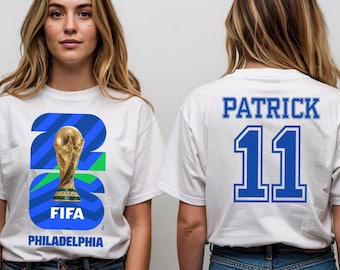 Camiseta de aficionado Comfort Colors® para la Copa Mundial de la FIFA 2026 - Camiseta de fútbol personalizada para mostrar el orgullo de la ciudad anfitriona