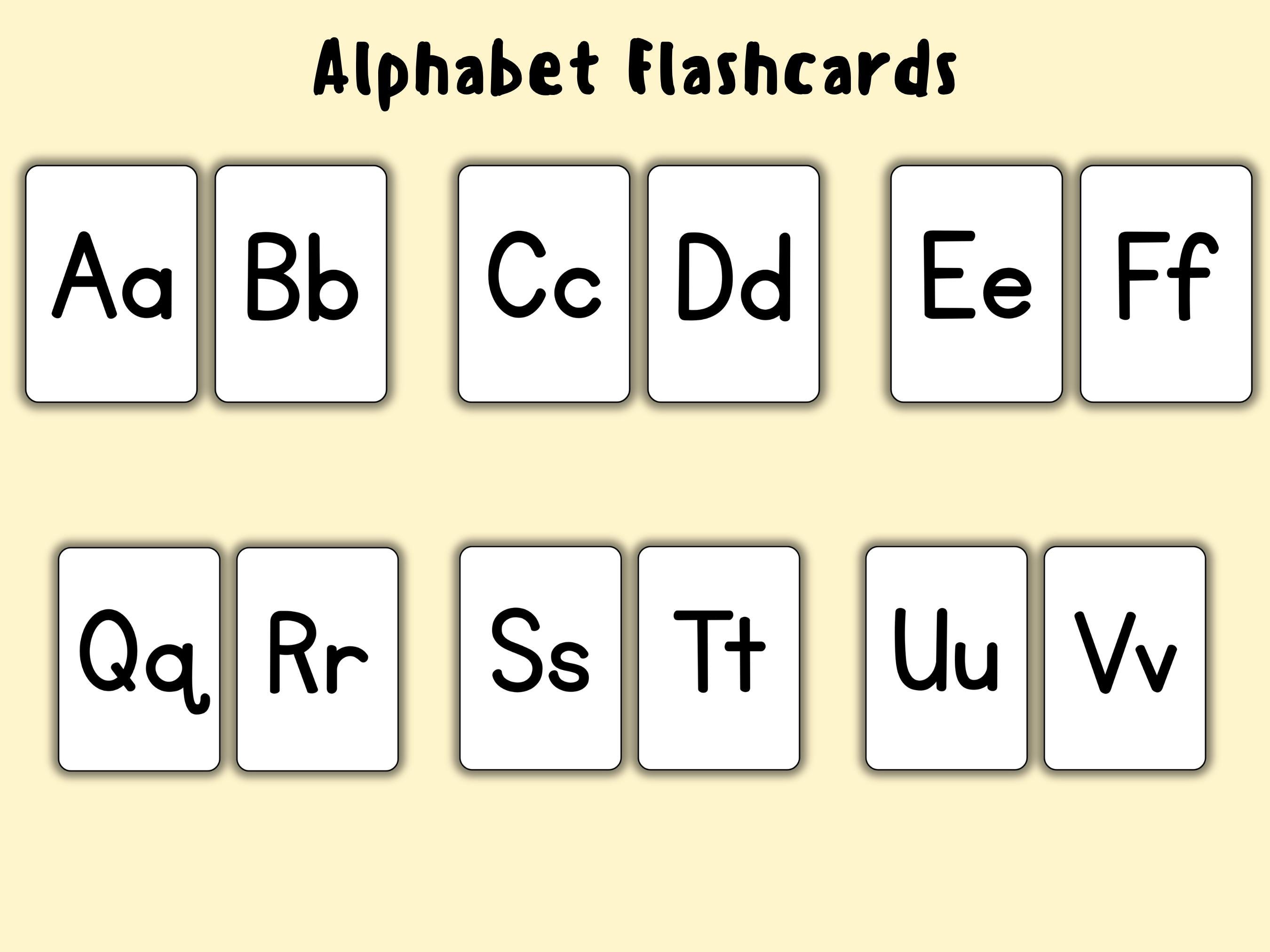 ABC Flashcards Printable | Uppercase and Lowercase Alphabet Cards ...