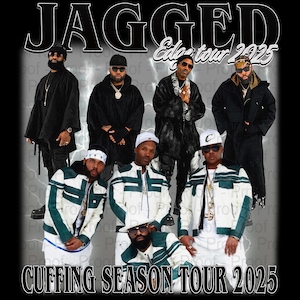 Jagged Edge Cuffing Season Tour 2025 TShirt PNG Design, Bootleg Tee, Instant Download And Ready To Print