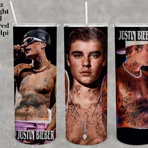 Justin Bieber Tumbler design 20oz (Only digital product)