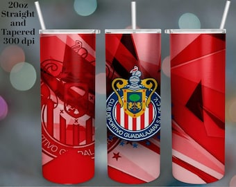 Vaso de fútbol Chivas de 20 oz (solo producto digital)