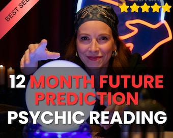 12 Month Future Predictions - Fast Psychic Reading, Tarot Card Reading, Future Psychic Prediction, Tarot Timeline, Medium, Same Hour Deliver