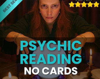 No Cards Psychic Reading - Medium Psychic Insights, Spiritual Guidance, Psychic Advices, Accurate Psychic Reader, Honest Tarot Reading, 1 HR