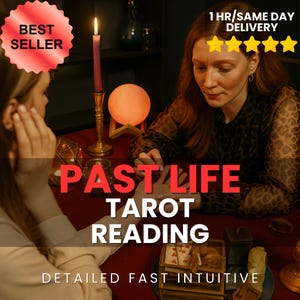 Past Life Psychic Reading - Same Hour, Tarot Card Reading, Past Life Medium, Detailed Clairvoyant Medium, Spiritual Guidance, Energy Insight