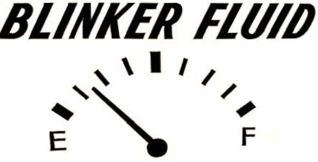 Blinker Fluid Funny Vinyl Car Decal - Etsy
