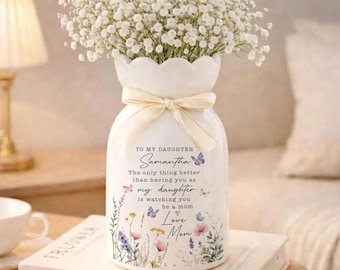 The Only Thing Better Than Being Your Mother Vase, Daughter Flower Vase, New Mom Gift, Mothers Day Gift for Daughter, New Gift for Daughter
