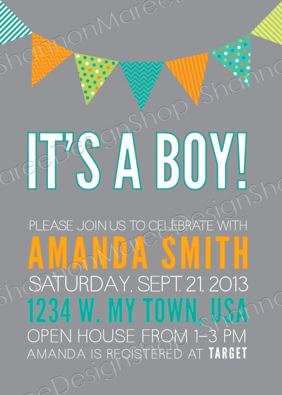 It's a Boy Baby Shower Invitation - Etsy