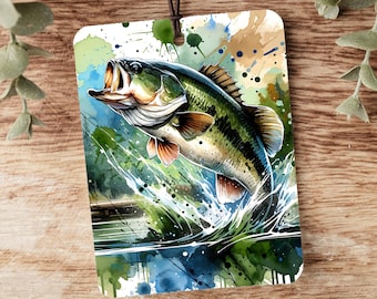 Aromatizador de ar para carro para pesca de robalo: acessório perfumado para pendurar no carro