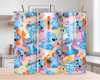 Lilo & Stitch Tumbler: 20 oz Insulated Stainless Steel Skinny Cup