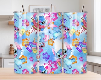 Lilo & Stitch Tumbler: 20 oz Insulated Stainless Steel Skinny Cup