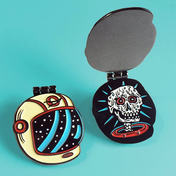 Melted Astronaut Enamel Pin