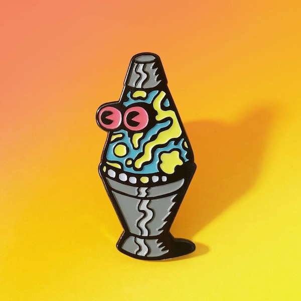 Lava Lamp Glow in the Dark Enamel Pin