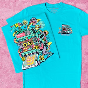 Killer Acid x Polaroid Teal Tee