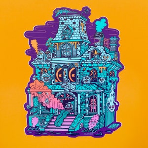 Haunted House XL Killer Acid Sticker