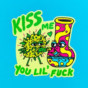 Kiss Me Killer Acid Sticker