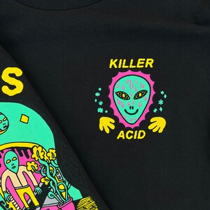 No Bad Trips Black Killer Acid Long Sleeve image 2