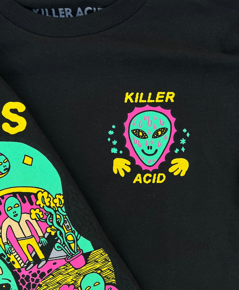 No Bad Trips Black Killer Acid Long Sleeve image 2