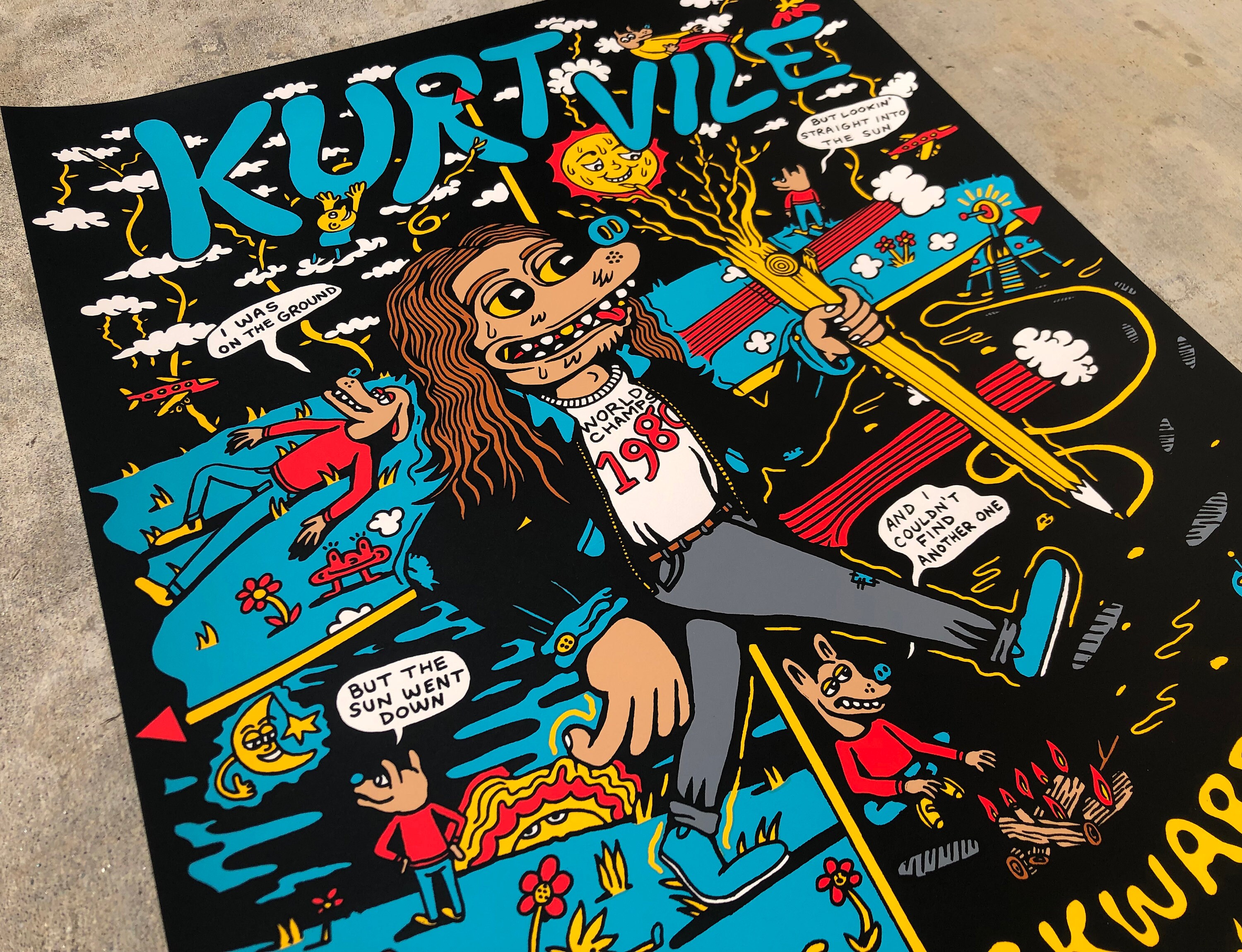 Kurt Vile Official Tour Poster