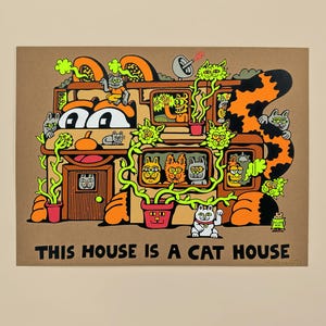Cat House Screen Print