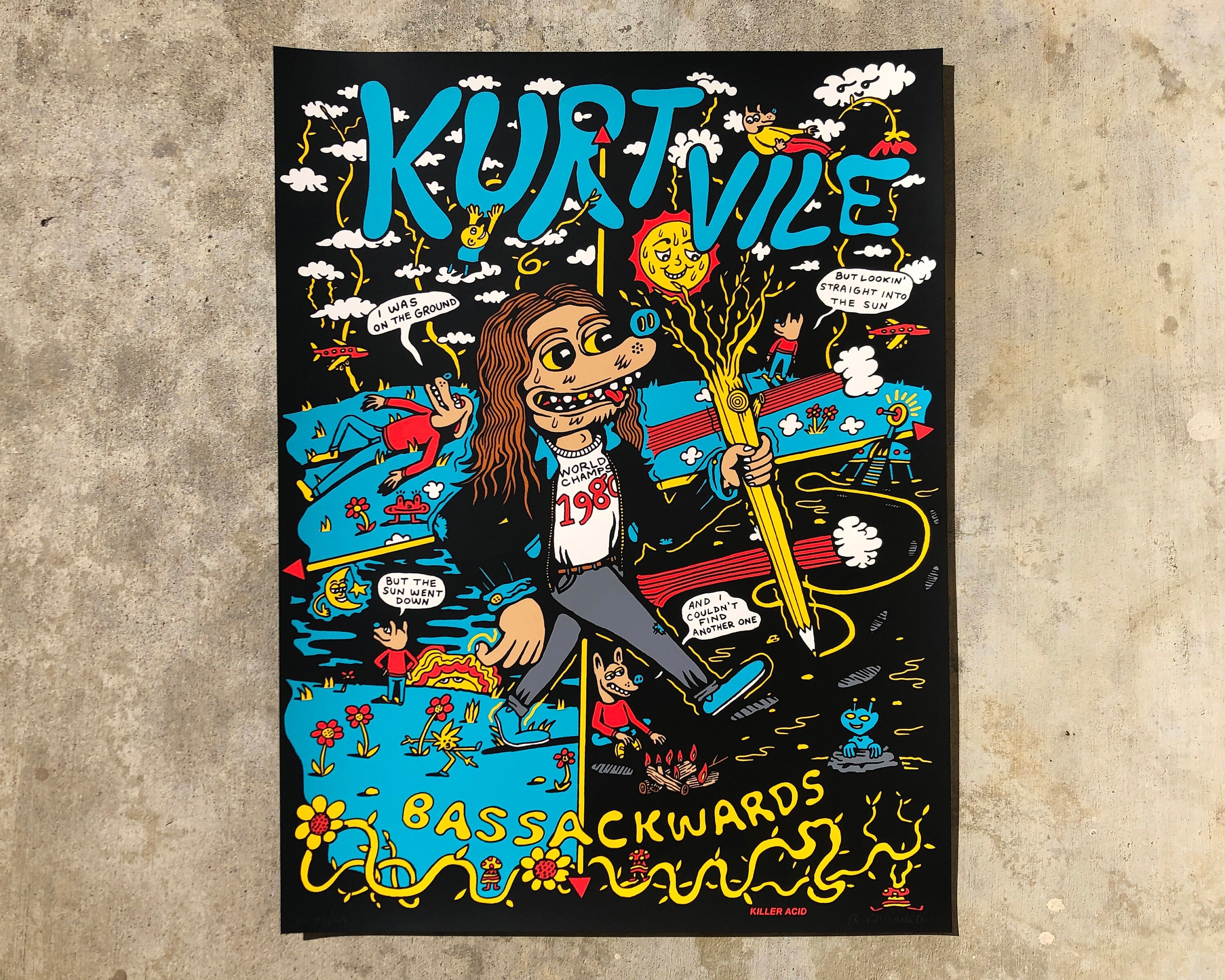 Kurt Vile Official Tour Poster