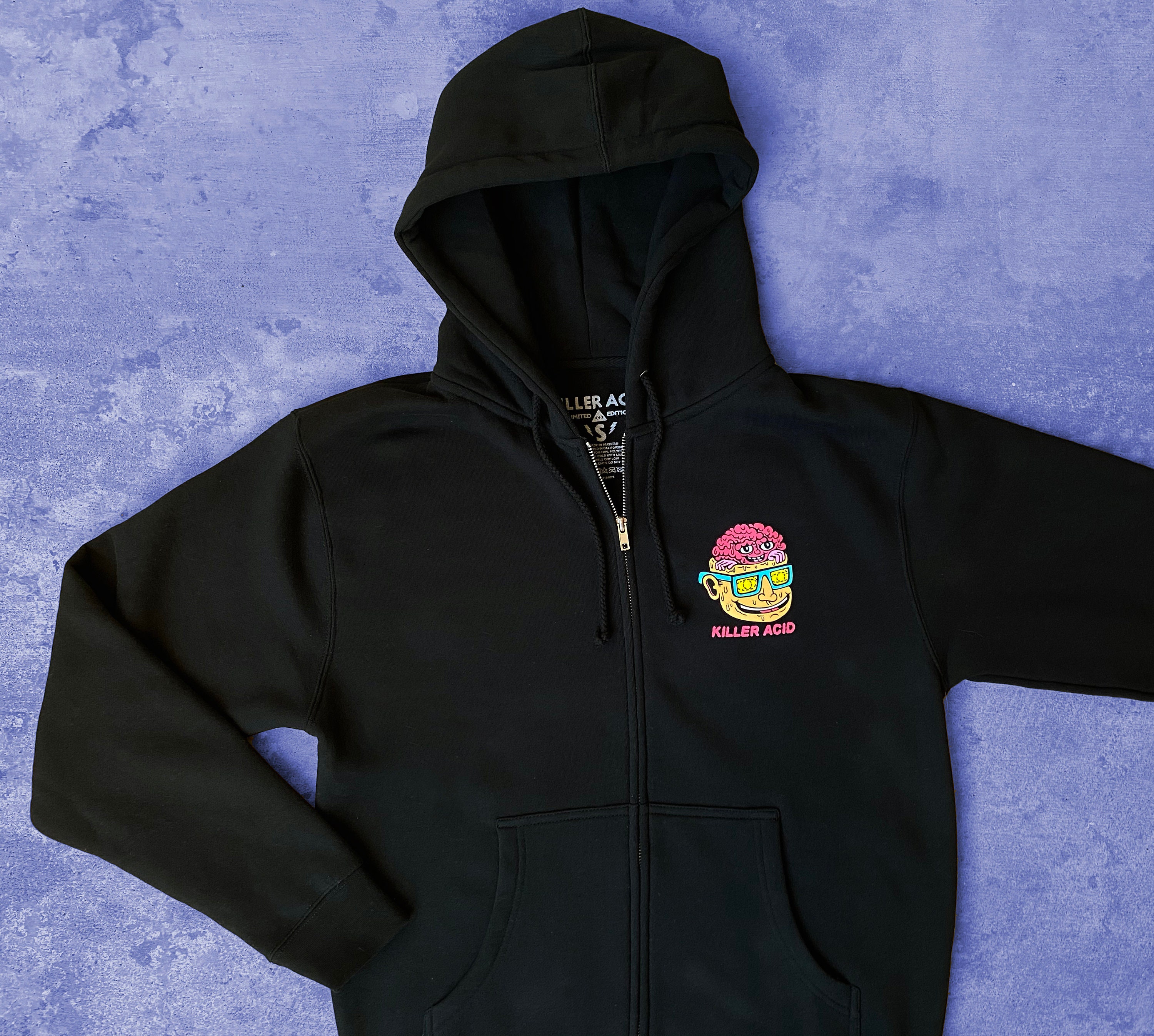 Flip Your Lid Killer Acid Zip Up Hoodie
