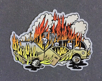 SUV on Fire Patch