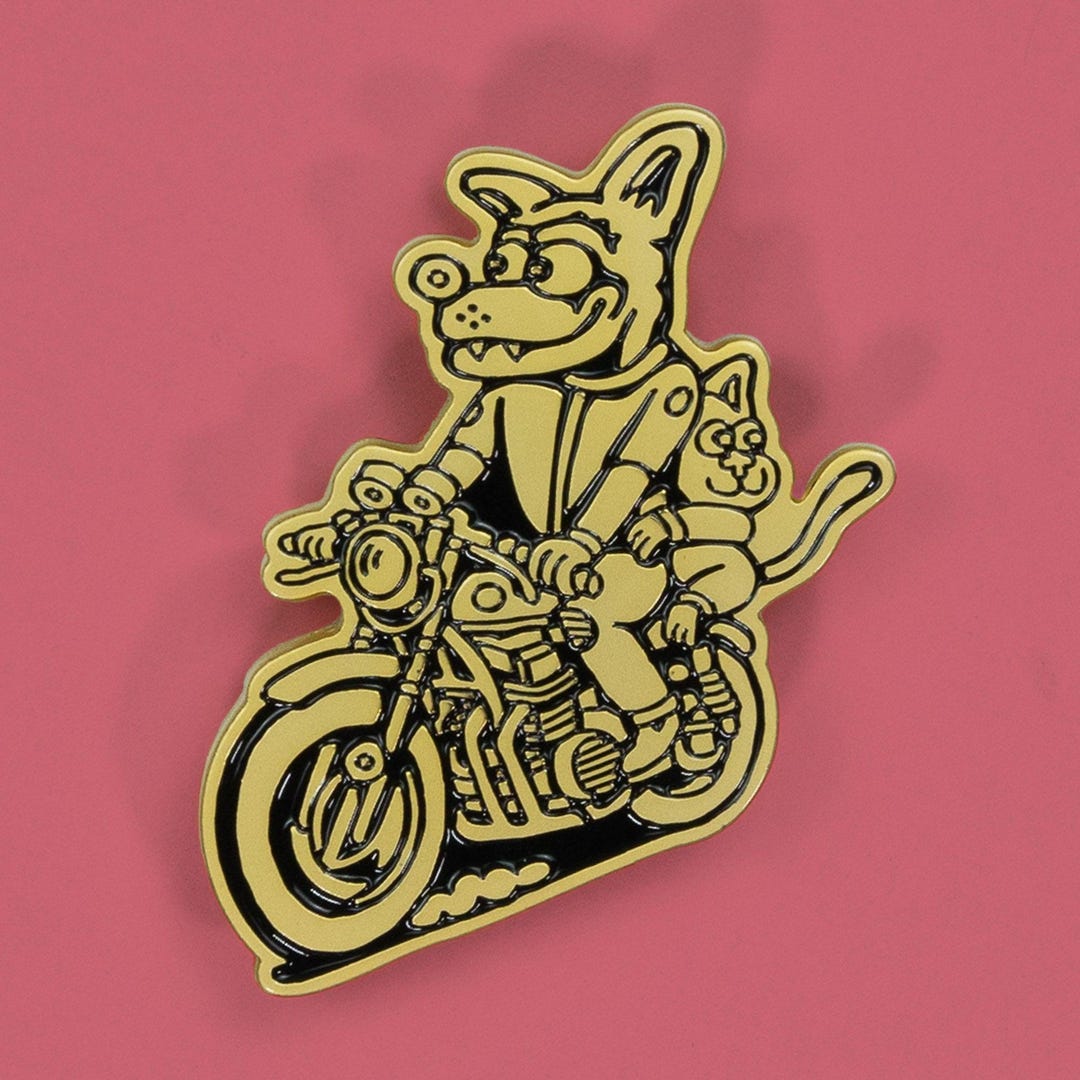 Easy Rider Enamel Pin - Etsy