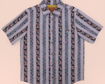 Mushroom Stripes Button Up