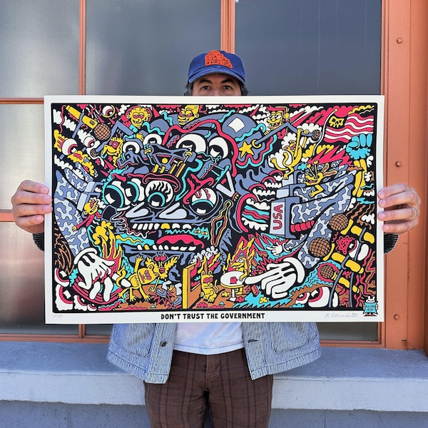 Don't Trust the Government Screen Print