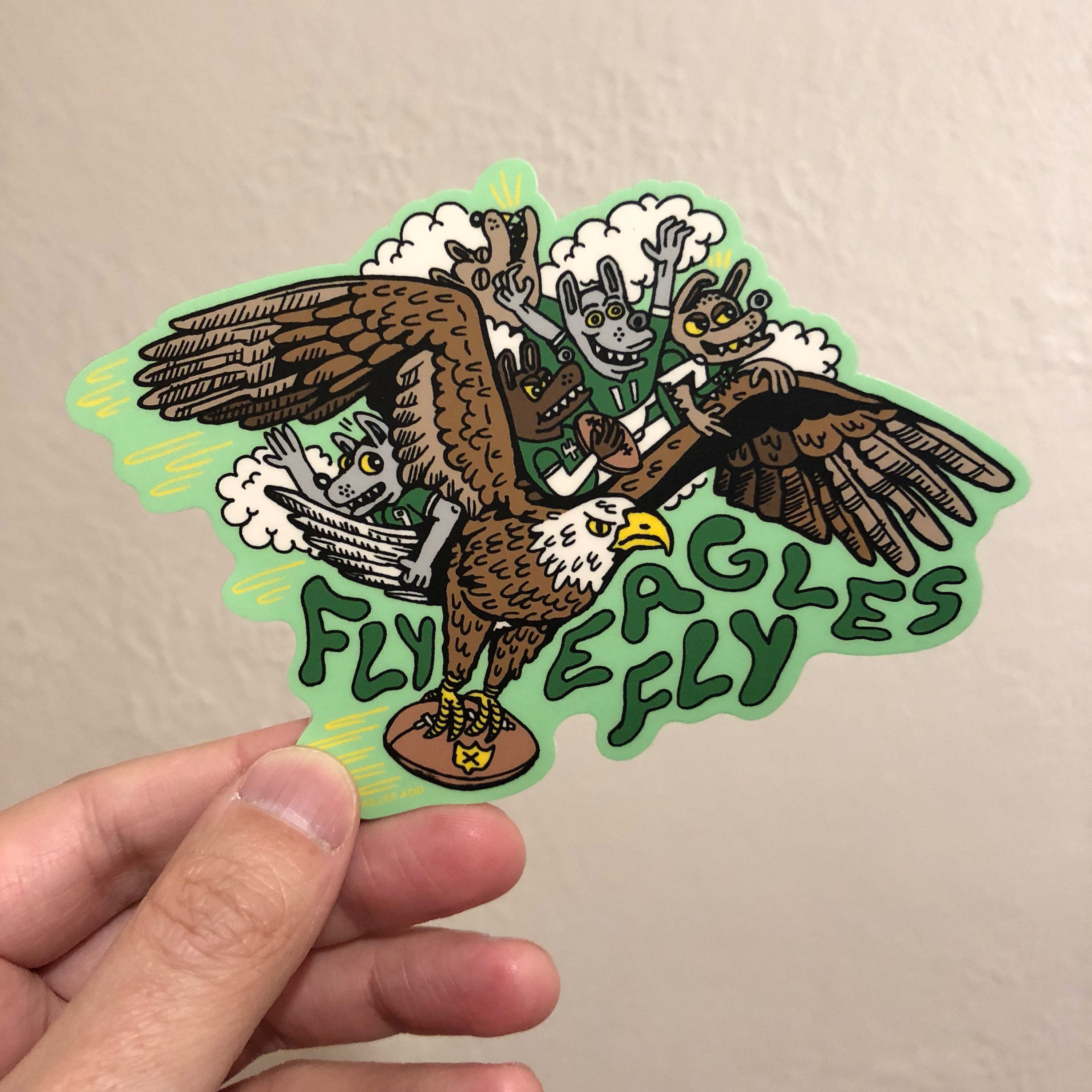 Fly Eagles Fly Sticker