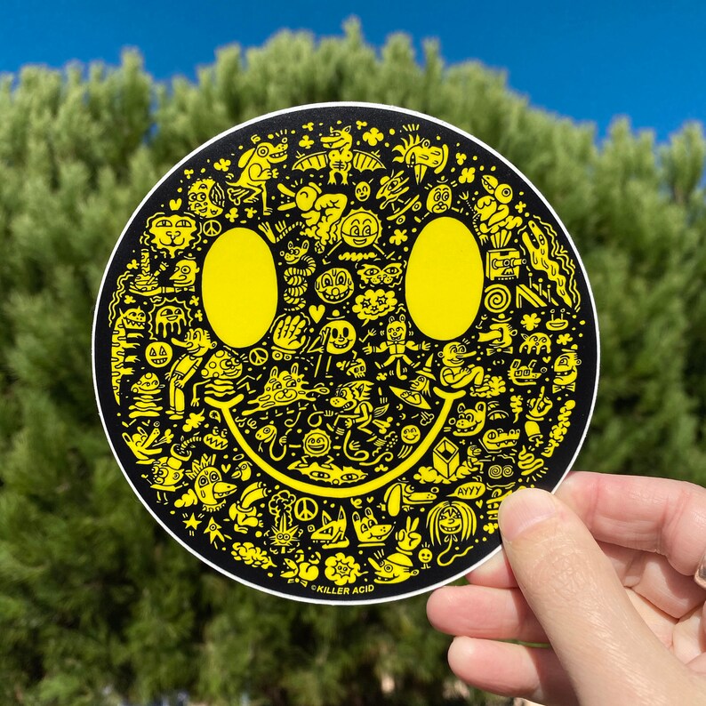 Killer Acid Miles of Smiles Sticker Etsy