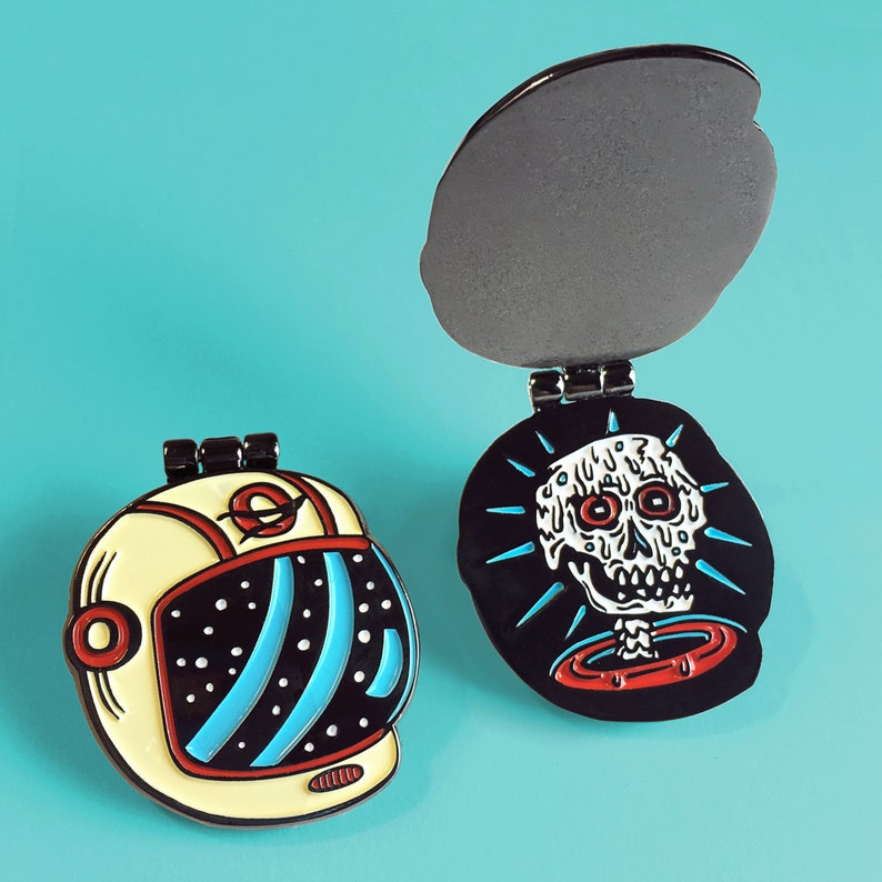 Melted Astronaut Enamel Pin image 1