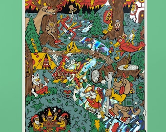 Walk in the Woods Screen Print