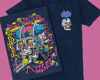 No Brain Vintage Wash T-Shirt