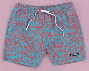 Wild Shroom Swim Trunks