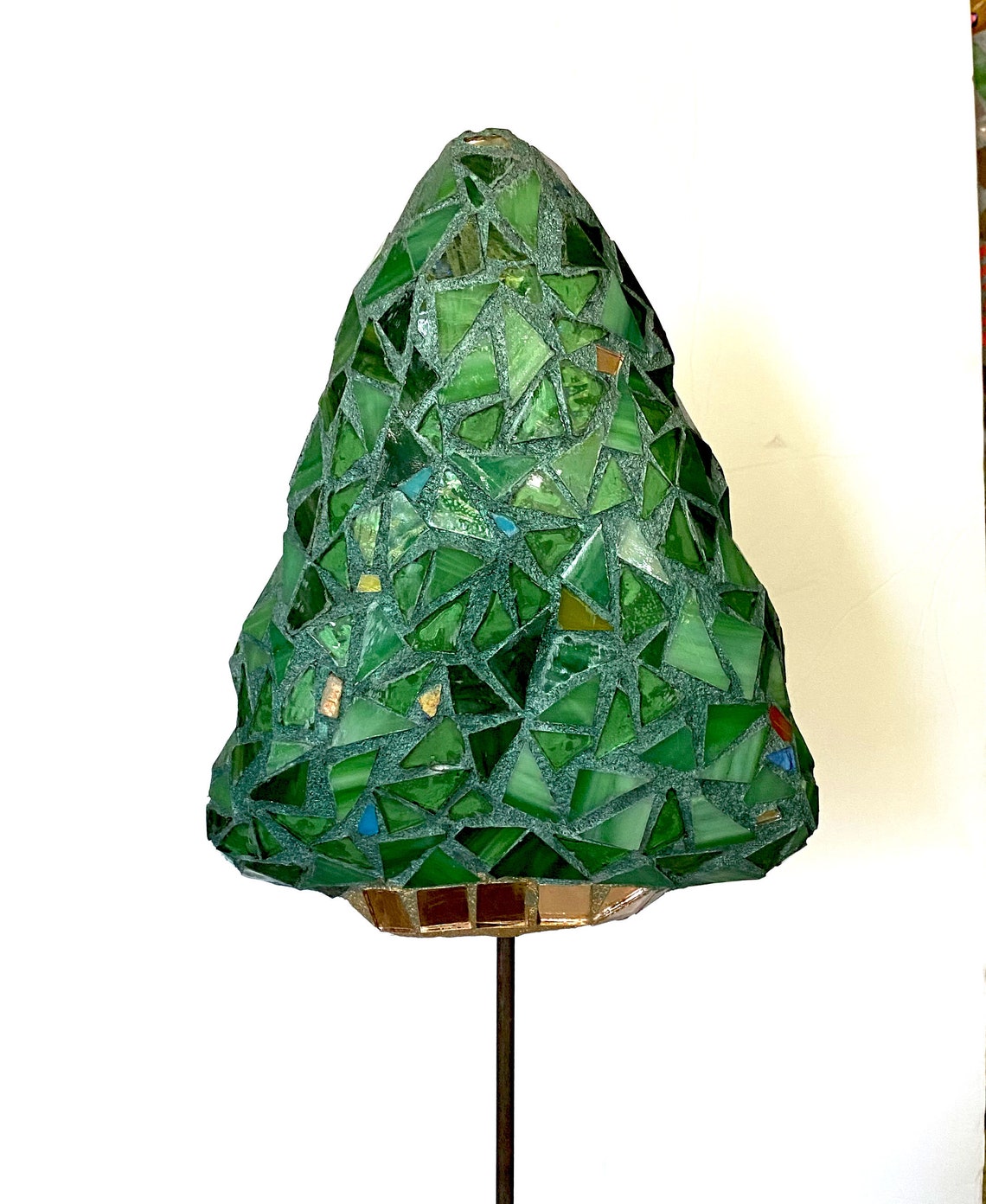 Mosaico árboles de Navidad Jardín Estacas | Etsy