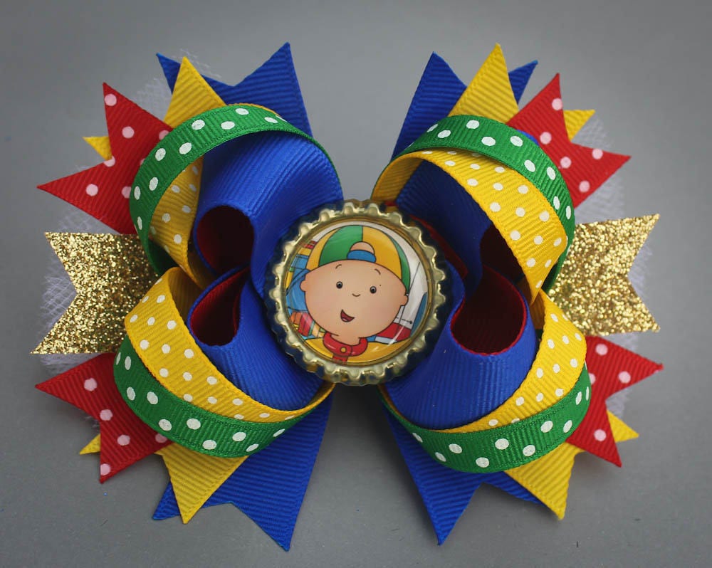 Caillou Bow Caillou Hair Bow School Bow Caillou Party Bow - Etsy UK