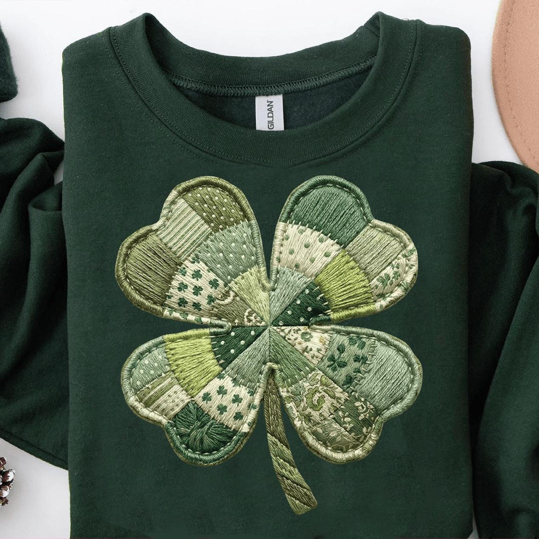 Patchwork Shamrock PNG, St Patricks Day Design (digital Download) - Etsy