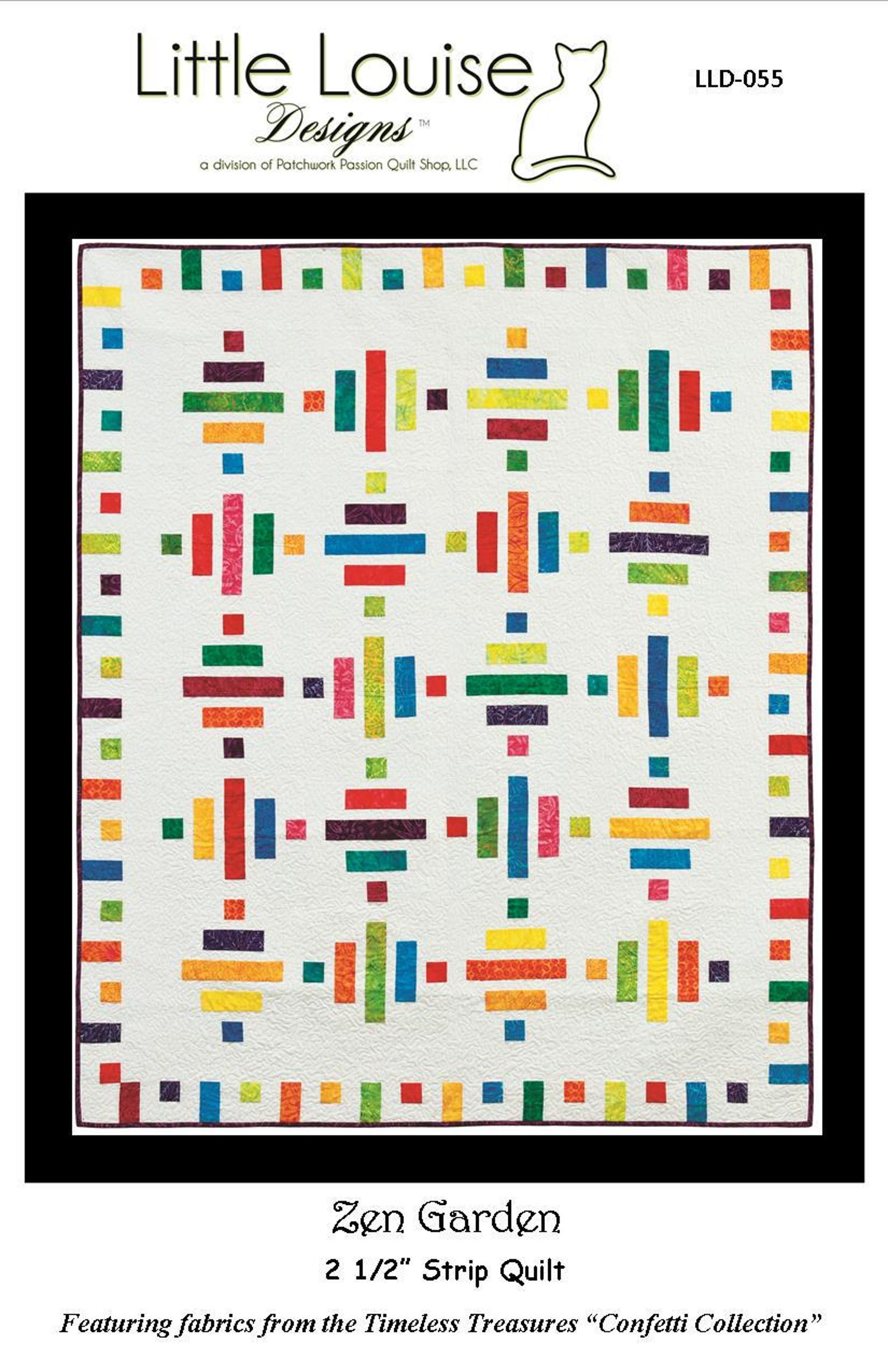 Zen Garden Jelly Roll Quilt Pattern 73 X 87 Inches PDF INSTANT DOWNLOAD ...