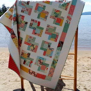Danish Delights Layer Cake Quilt Pattern 3 Größen Schnell, einfach - PDF INSTANT DOWNLOAD