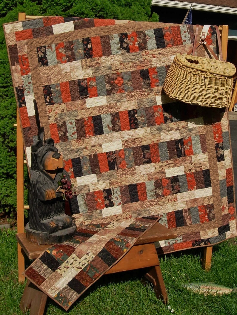 Running Rails Quilt Rails and Trails Quilt Pattern: Lap Quilt & Runner (PDF Download) - Etsy