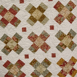 Baby to King Quilt Pattern - Jelly Roll - Layer Cake - Charm Square  - Gracie Square   PDF INSTANT DOWNLOAD