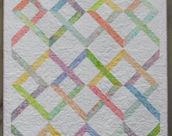 Linked In - Jelly Roll Quilt Pattern - PDF INSTANT DOWNLOAD
