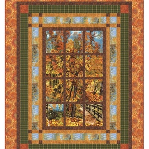 Window Quilt Pattern  - Welcome To The Lake Scenic Wall Quilt - PDF INSTANT DOWNLOAD-